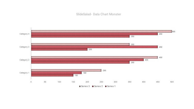红色数据统计PPT图表-26