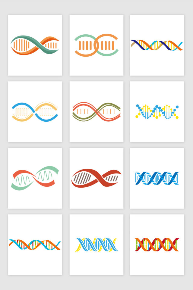 矢量双螺旋基因链素材