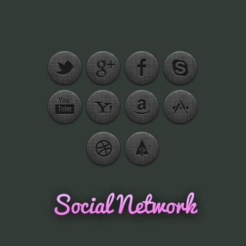 社群Social Network icon psd 分層素材