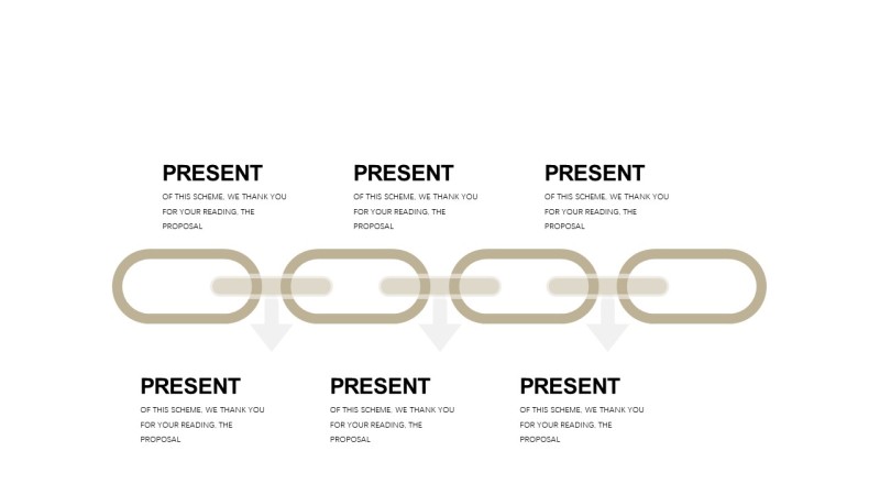 浅卡其色商务PPT图表-2