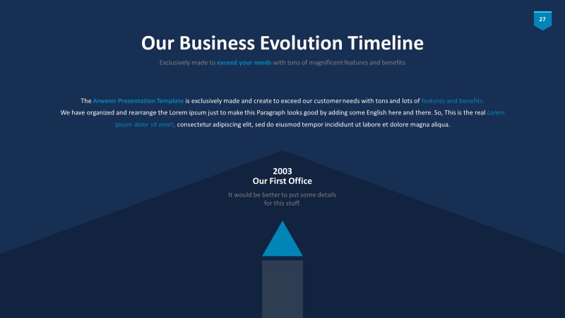 深蓝色思维导图PPT信息可视化图表27