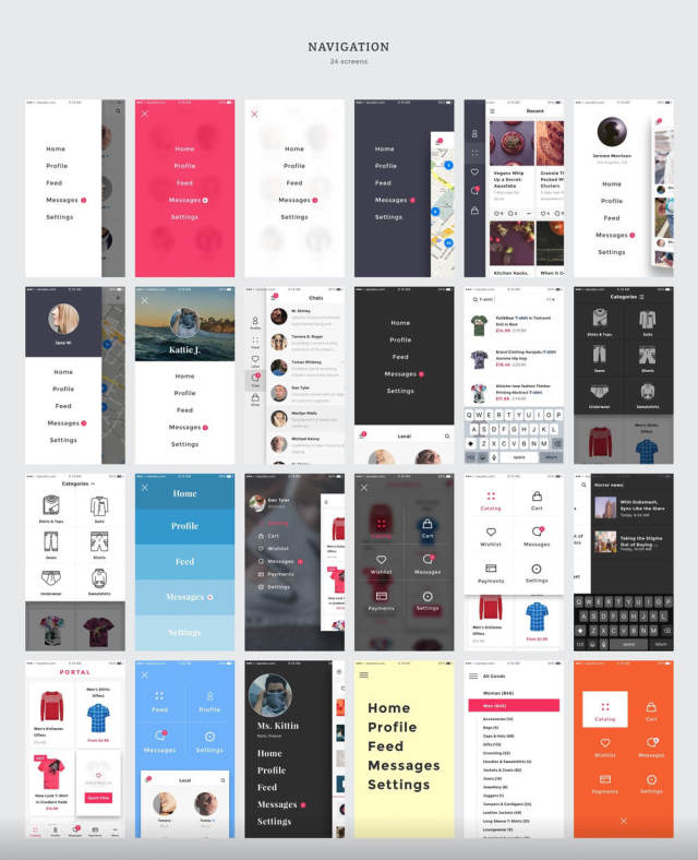 超过200个iOS屏幕和数百个用户界面元素ui工具包sketch源文件打包下载