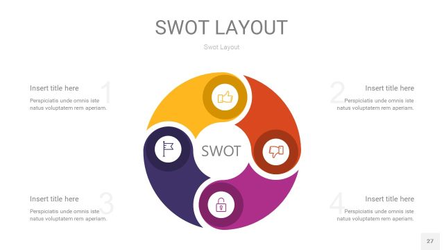 彩色SWOT图表PPT27 彩色SWOT图表PPT27