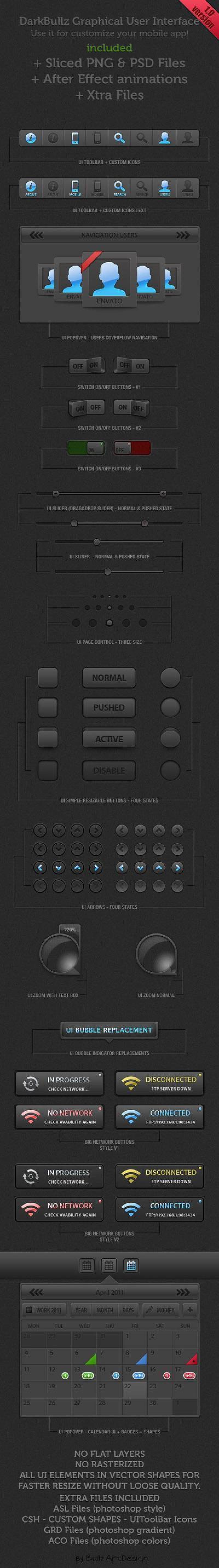 精致网页元素PSD分层素材
