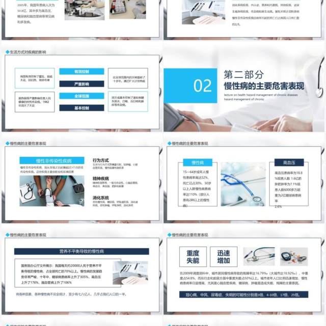 慢性病危害防治健康管理讲座动态PPT模板 慢性病危害防治健康管理讲座动态PPT模板
