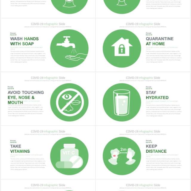 11套色系新型冠状病毒疾病创意插画PPT素材COVID-19 - PowerPoint Infographics 11套色系新型冠状病毒疾病创意插画PPT素材COVID-19 - PowerPoint Infographics