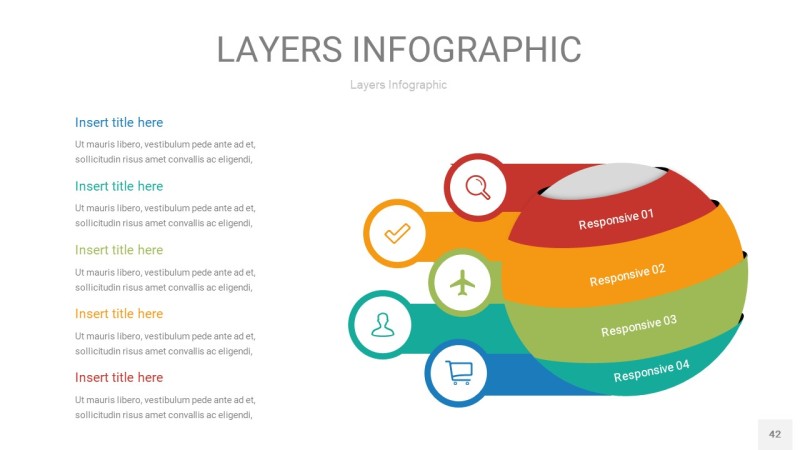 多彩3D分层PPT信息图42