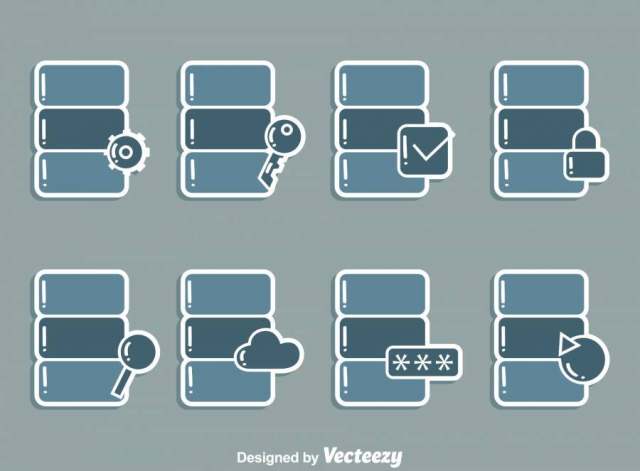 数据库图标矢量