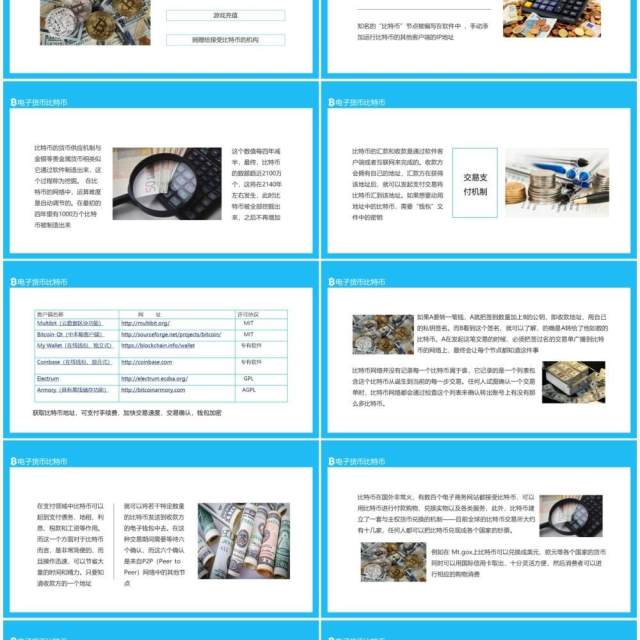 开源P2P技术软件产生的电子货币比特币动态PPT模板 开源P2P技术软件产生的电子货币比特币动态PPT模板