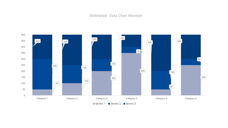 蓝色数据可视化PPT图表-29