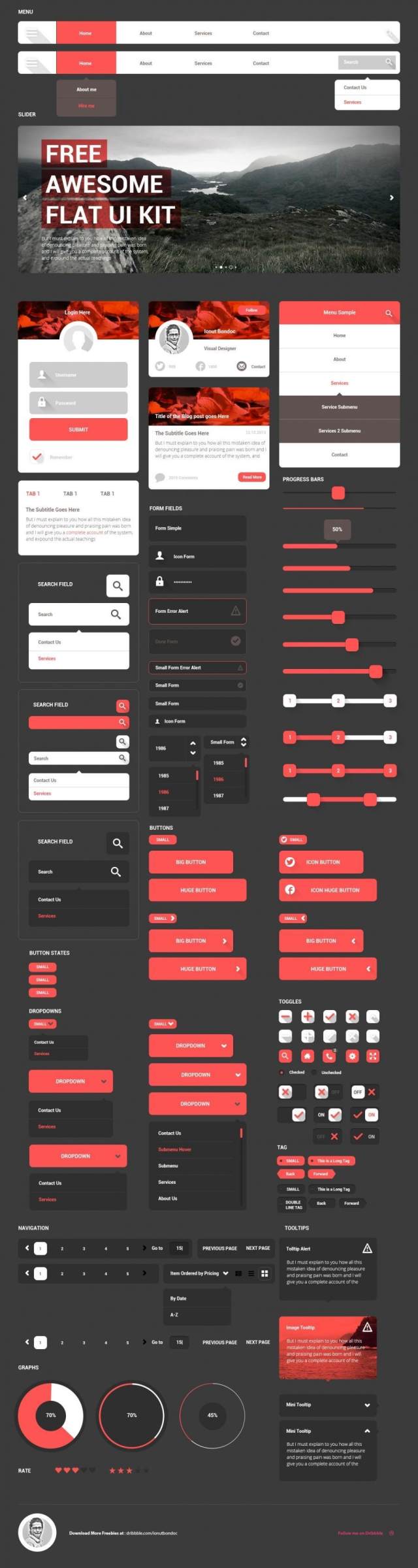 free_awesome_flat_ui_kit_with_psd