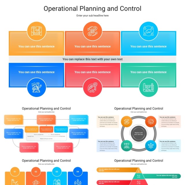 项目市场运营计划和管理控制信息图PPT模板Operational Planning and Control