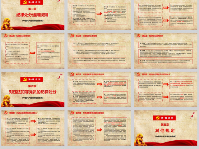 原创精细学习解读2018新版中国共产党纪律处分条例党课PPT(138页内含讲稿) 原创精细学习解读2018新版中国共产党纪律处分条例党课PPT(138页内含讲稿)