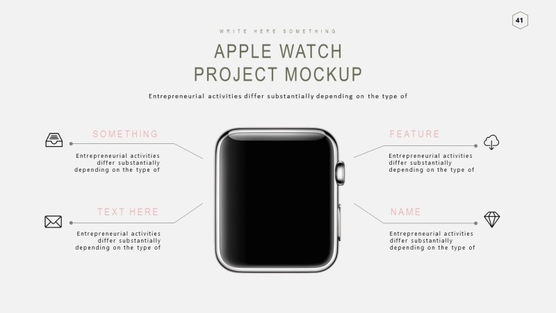 灰色样机展示PPT信息可视化图表41