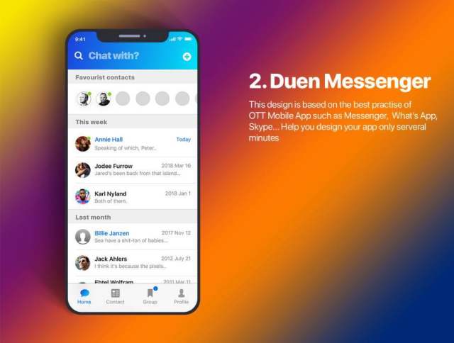 适用于社交网络移动应用程序的神奇UI工具包.Duen UI KIT 适用于社交网络移动应用程序的神奇UI工具包.Duen UI KIT