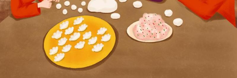 中国传统文化二十四节气冬至插画海报背景配图PSD竖版素材48