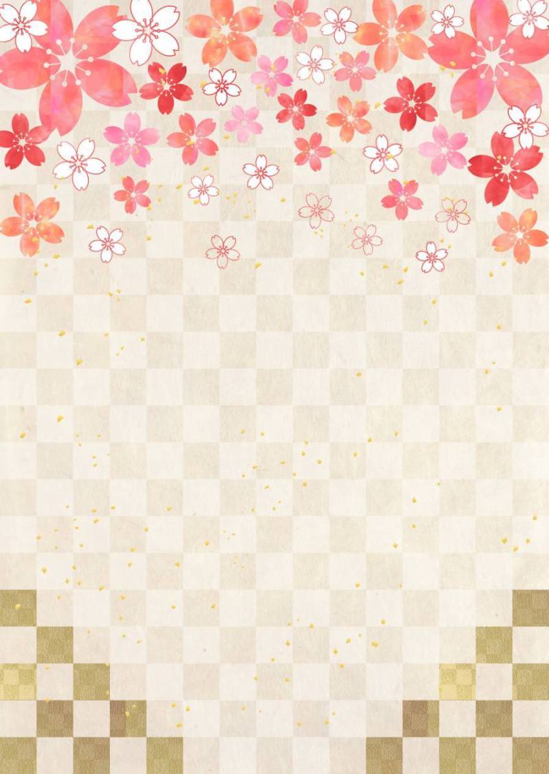 樱花柔和_格子_日本纸_垂直型1655
