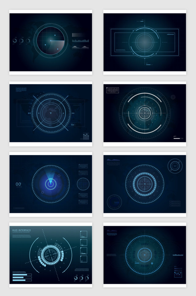 HUD科技信息图像图案
