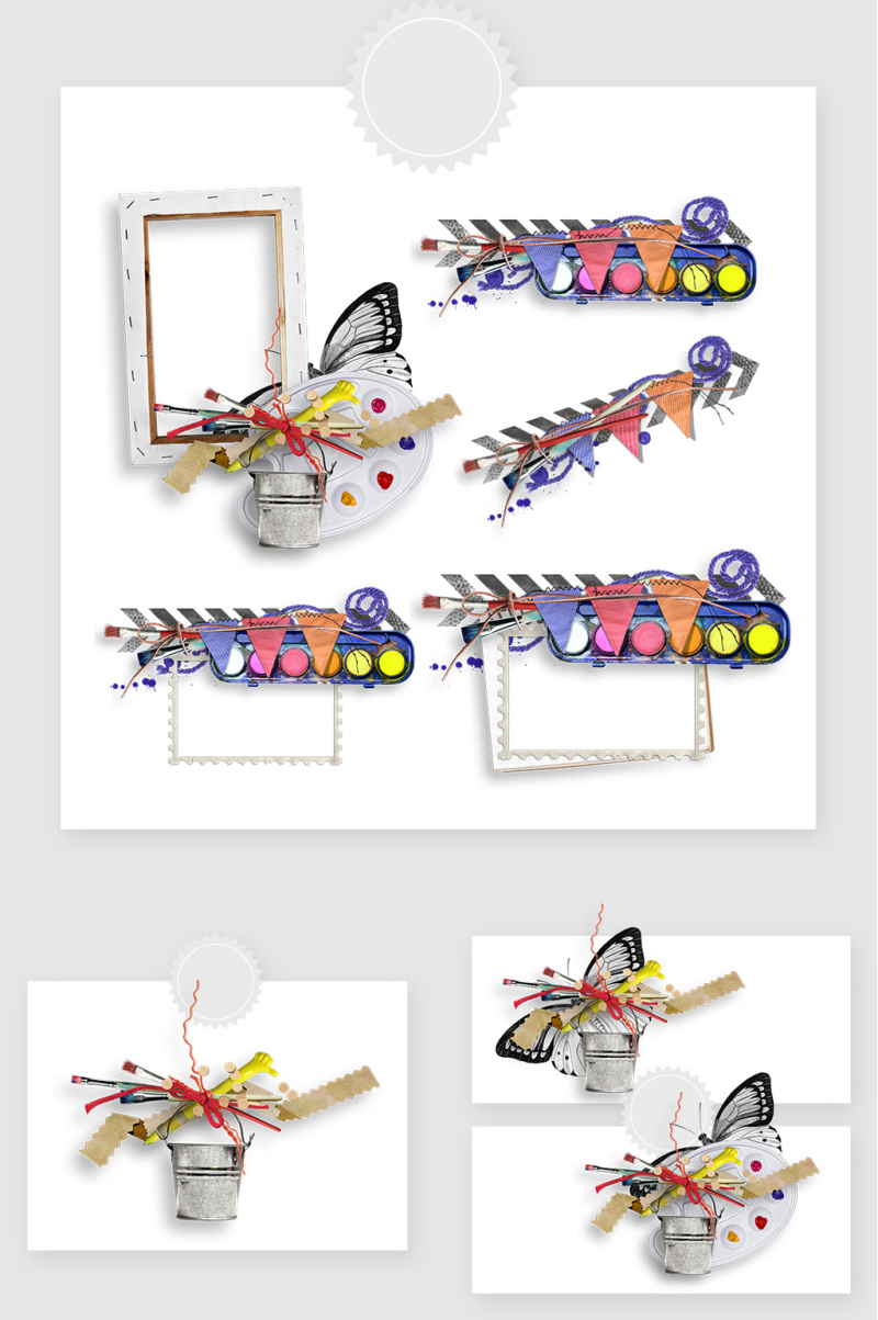 手账日记本装饰PNG素材