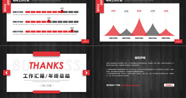 创意商务工作汇报年终总结PPT模板