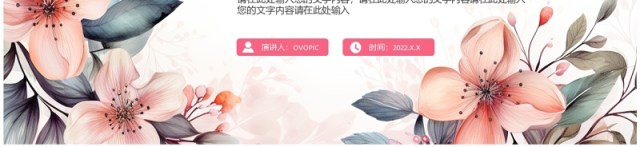 粉色小清新教师年中总结PPT通用模板