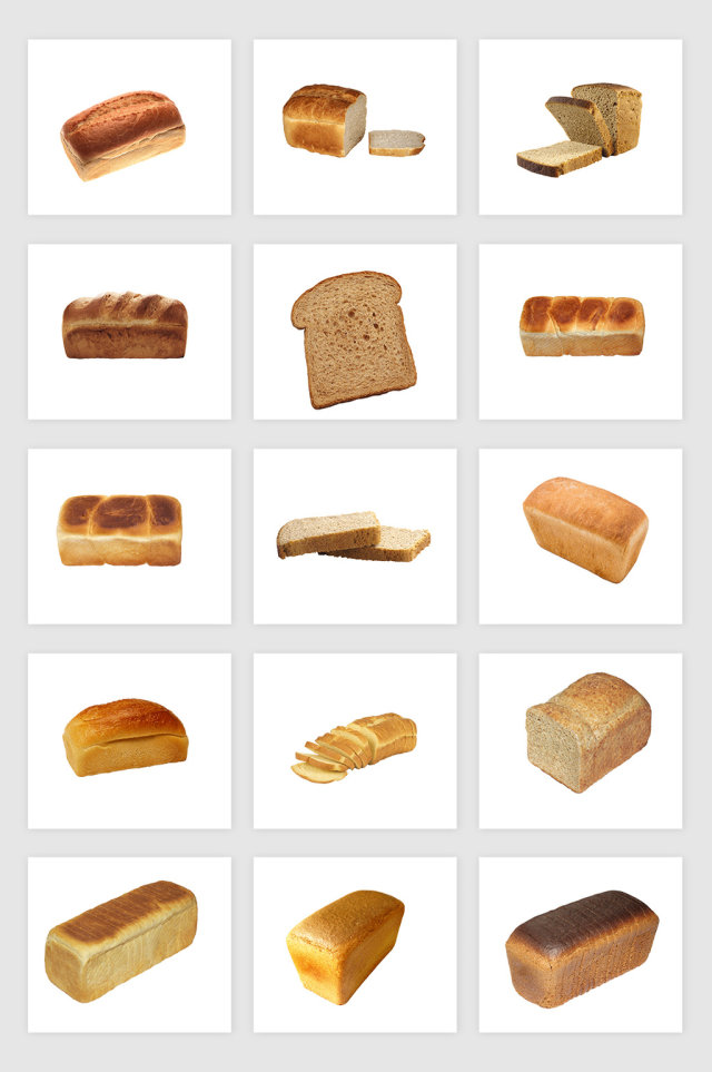 高清免抠吐司面包素材