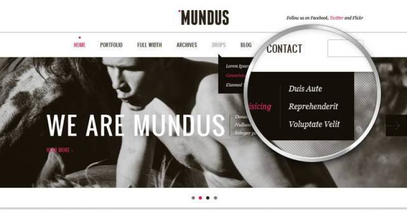 Mundus Agency Psd网页模板