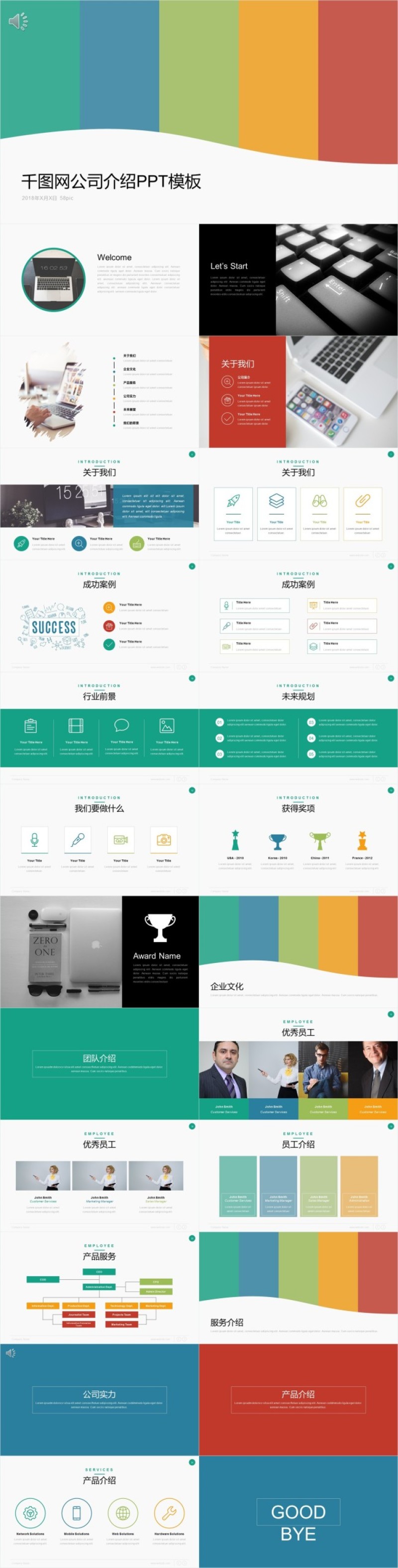 企业简介产品宣传PPT模板