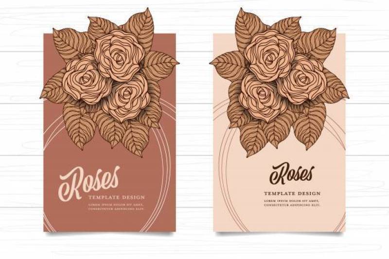 在白色木背景的模板玫瑰色葡萄酒样式褐色颜色