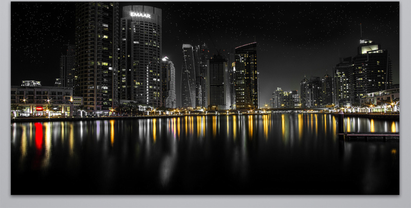 城市灯光夜景高清图片素材