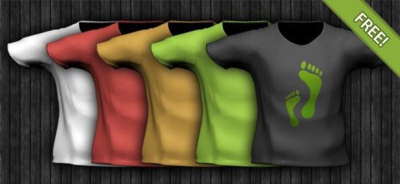 T-ShirtPSD分层素材