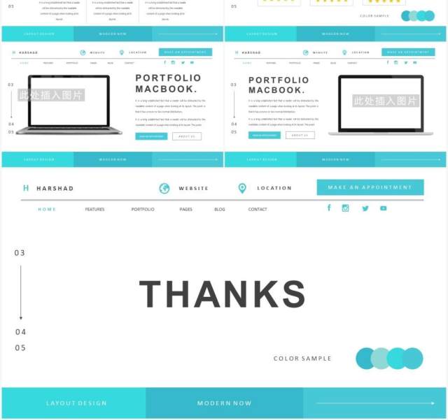 简约蓝色高端工作报告计划总结PPT模板Harshad - Powerpoint Template 简约蓝色高端工作报告计划总结PPT模板Harshad - Powerpoint Template