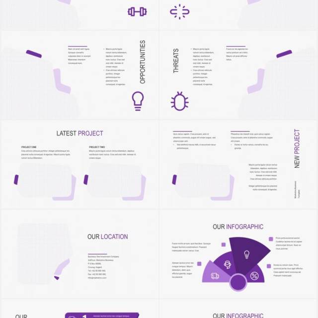 简约商务公司介绍图片排版设计PPT模板MARKETIVO - Business Powerpoint Template