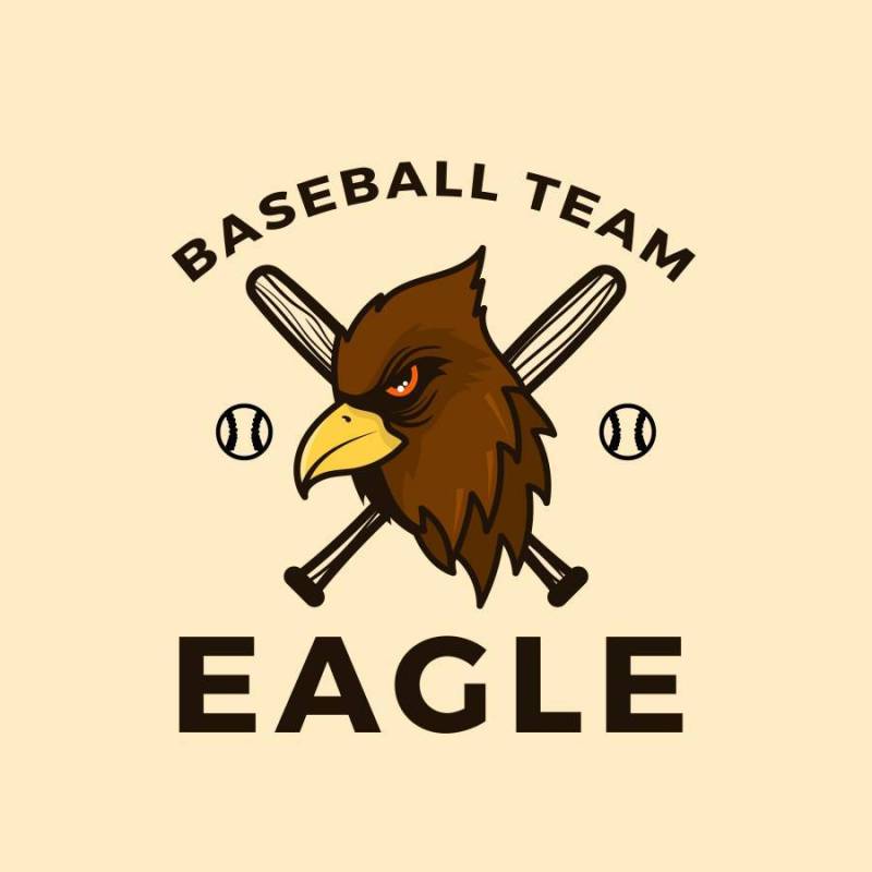 平的棒球吉祥人传染媒介例证