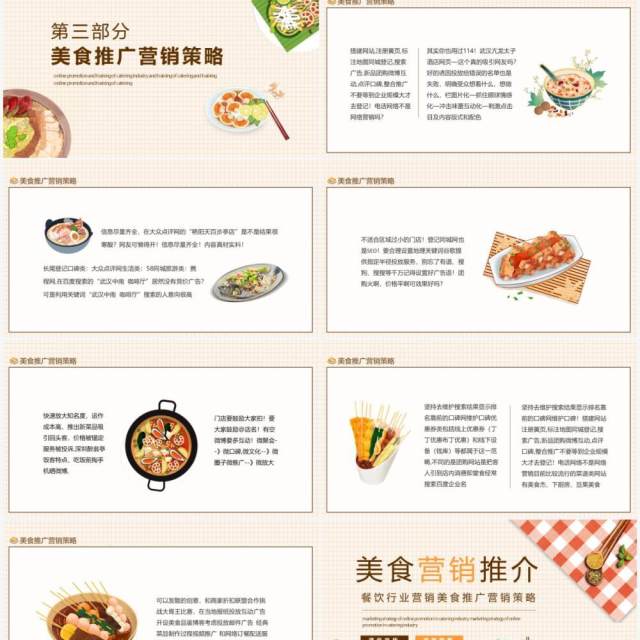 餐饮行业营销美食推广营销策略动态PPT模板 餐饮行业营销美食推广营销策略动态PPT模板