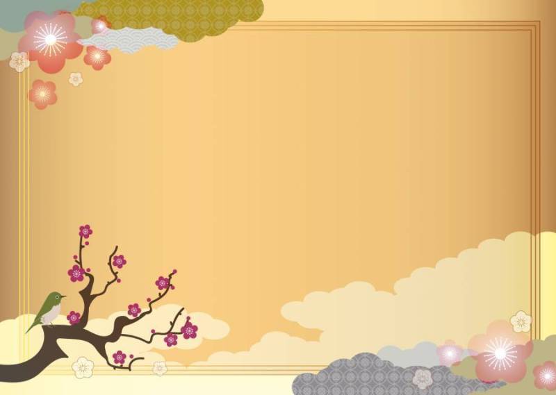 日本风格的背景材料16春天