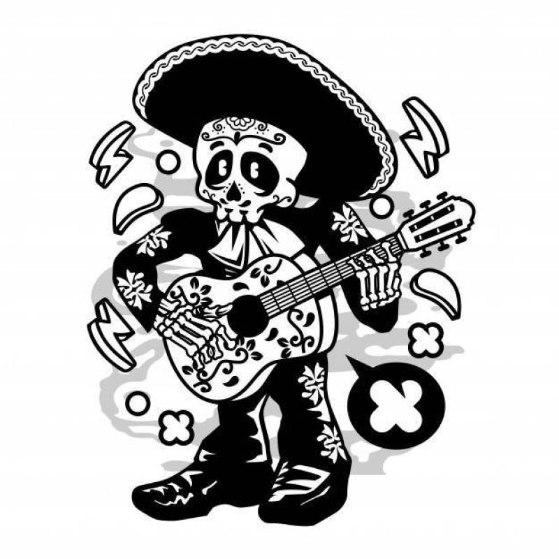 墨西哥流浪歌手卡通