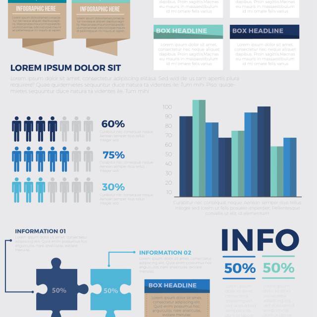 蓝色3D信息图表模板设计 Infographic Elements 蓝色3D信息图表模板设计 Infographic Elements