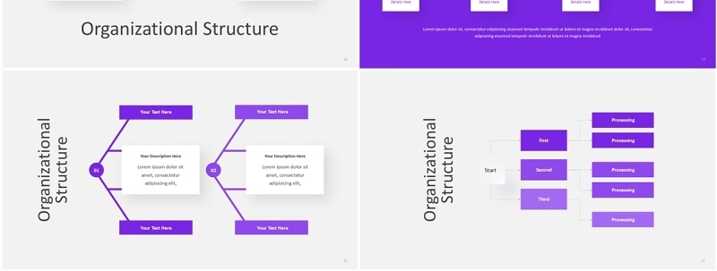 公司人员组织架构图PPT素材Organizational Structure