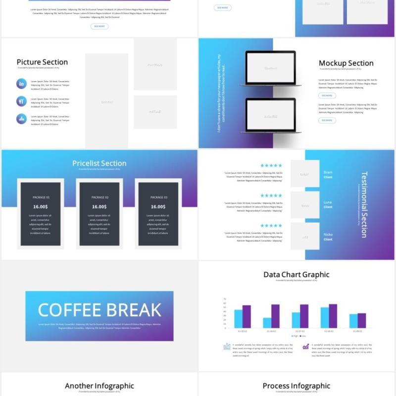 高端商业公司年度报告PPT图片排版设计模板Annual - Business Powerpoint Template