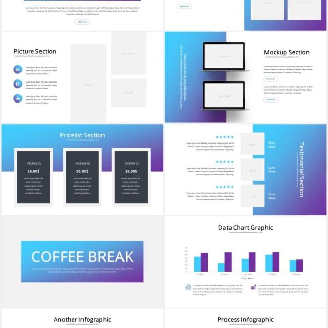 高端商业公司年度报告PPT图片排版设计模板Annual - Business Powerpoint Template