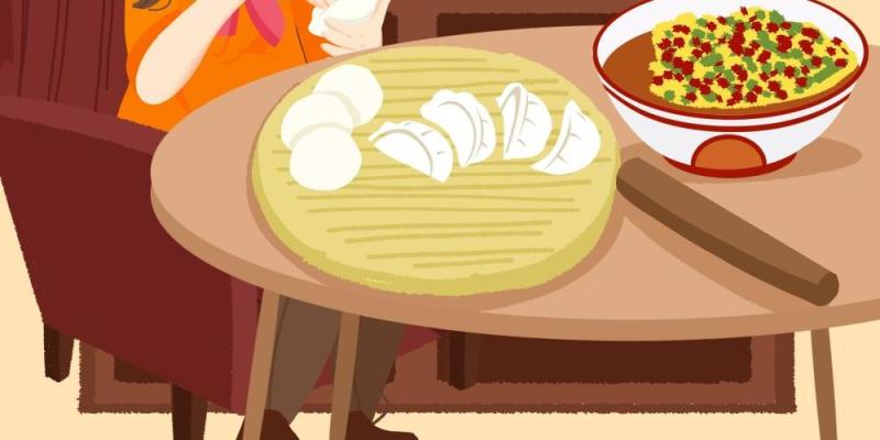 中国传统文化二十四节气冬至插画海报背景配图PSD竖版素材3