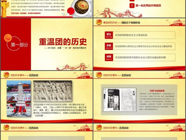 做合格共青团员团史团章一学一做学习PPT