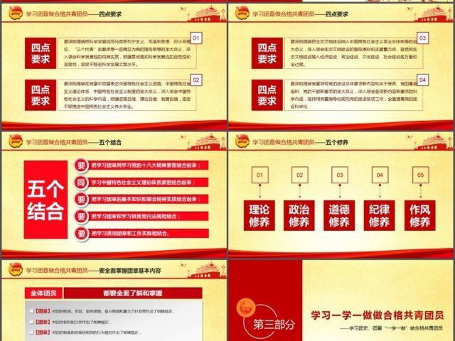 做合格共青团员团史团章一学一做学习PPT