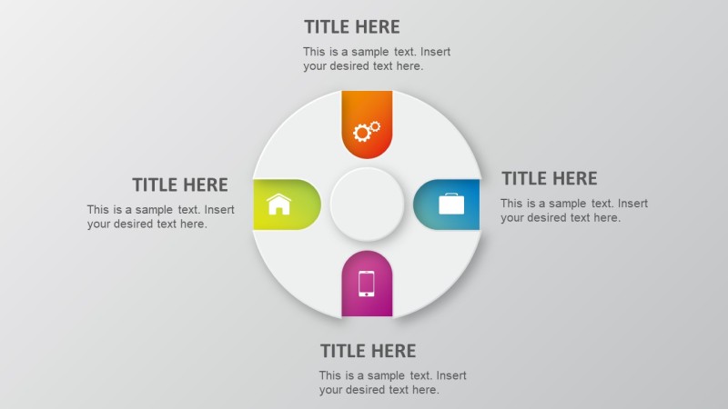 PPT信息图表元素圆形