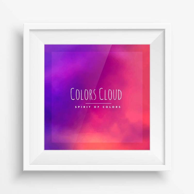 抽象的颜色云