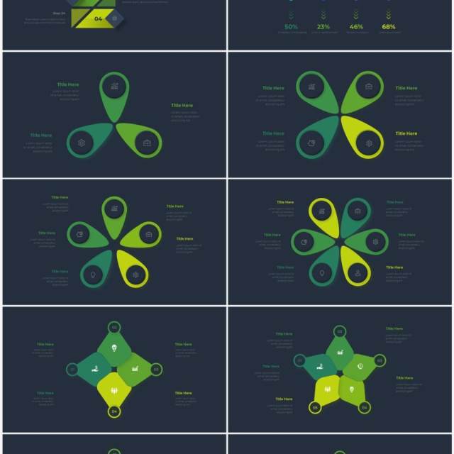 深色背景绿色流程结构图目录摘要并列信息图表PPT素材Infographic Green 深色背景绿色流程结构图目录摘要并列信息图表PPT素材Infographic Green