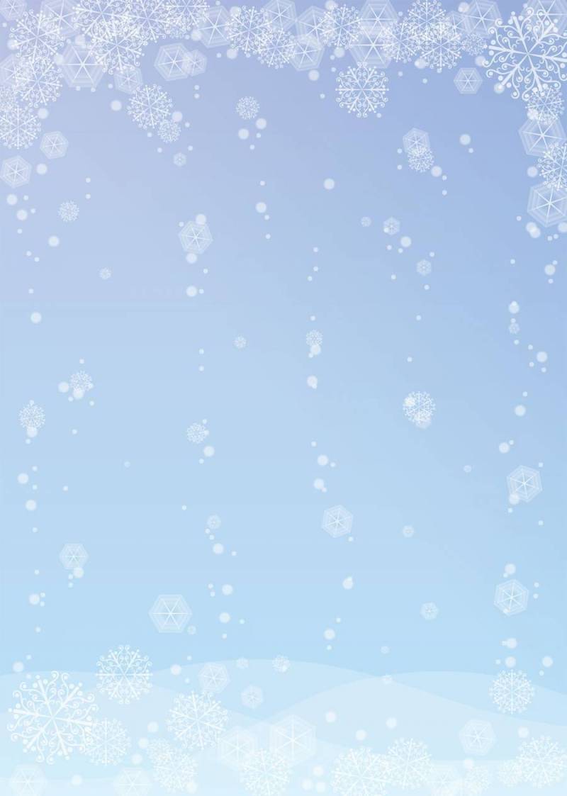 雪、结晶、背景、A4縦、涂足付