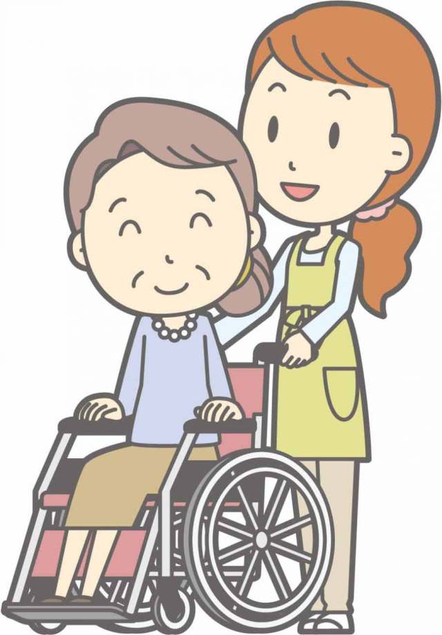 围裙家庭主妇b - 轮椅推 - 全身