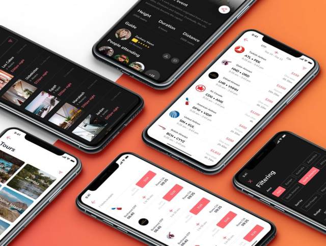 70多个iOS iPhone X屏幕,用于旅行应用程序屏幕,以提高您的工作流程。,Gauri Travel iOS UI套件 70多个iOS iPhone X屏幕,用于旅行应用程序屏幕,以提高您的工作流程。,Gauri Travel iOS UI套件